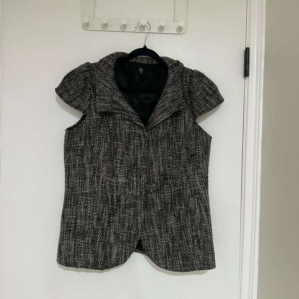 🔥🔥 Women's Black Tweed Short Sleeve Blazer! 🔥🔥